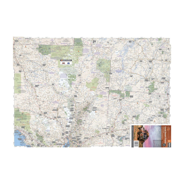 Hema Great Desert Tracks Eastern Sheet | Image Showing Full View Of The Map Side 1.