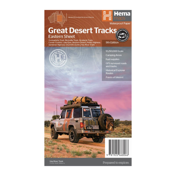 Hema Great Desert Tracks Eastern Sheet | Image Showing No Logos Or Titles.