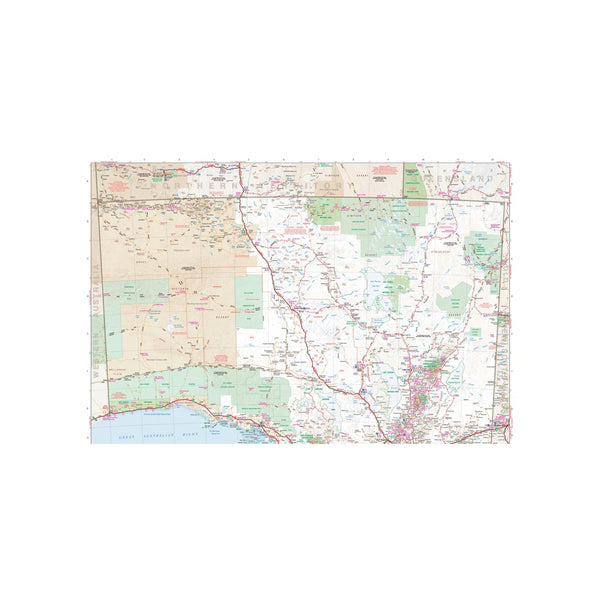 Hema Handy Map South Australia | Image Showing Full View Of Open Map.