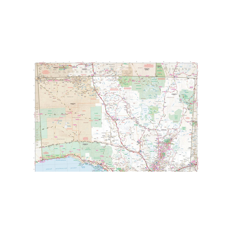 Hema Handy Map South Australia | Image Showing Full View Of Open Map.