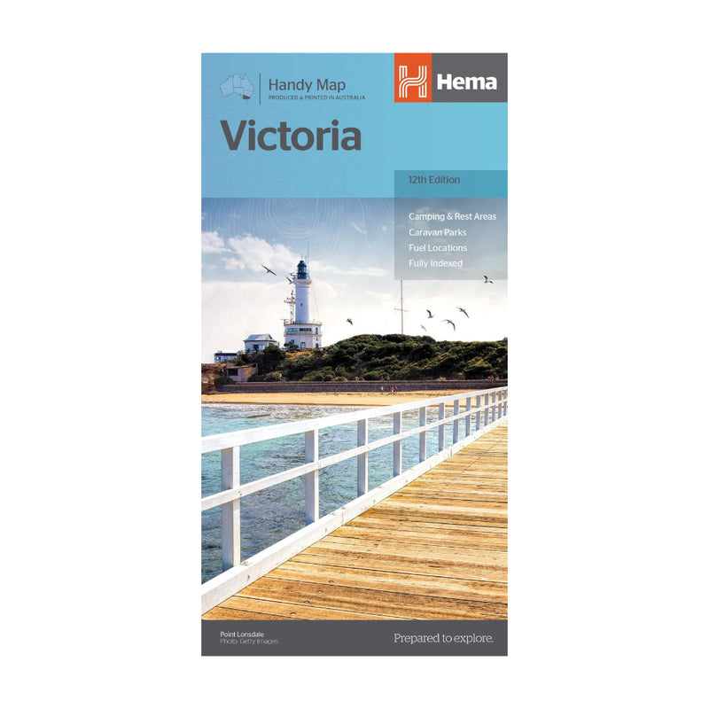 Hema Handy Map Victoria | Image Showing No Logos Or Titles.