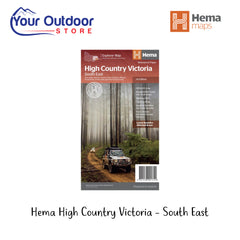 Hema High Country Victoria - South East Map. Hero Image Showing Logos and Title.  
