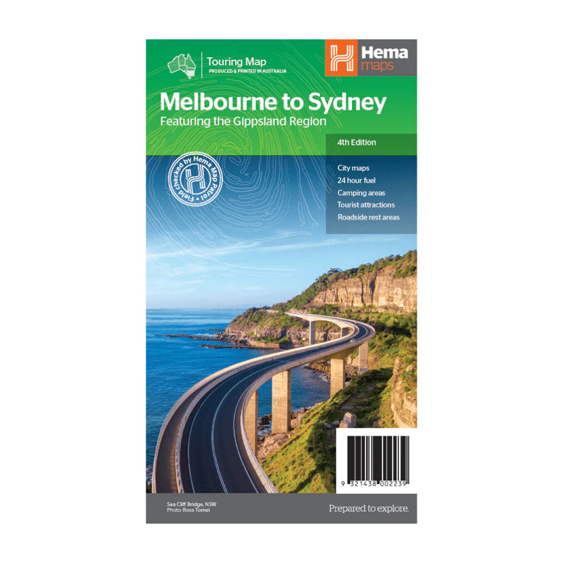 Hema Melbourne To Sydney Featuring The Gippsland Region | Image Showing No Logos Or Titles.