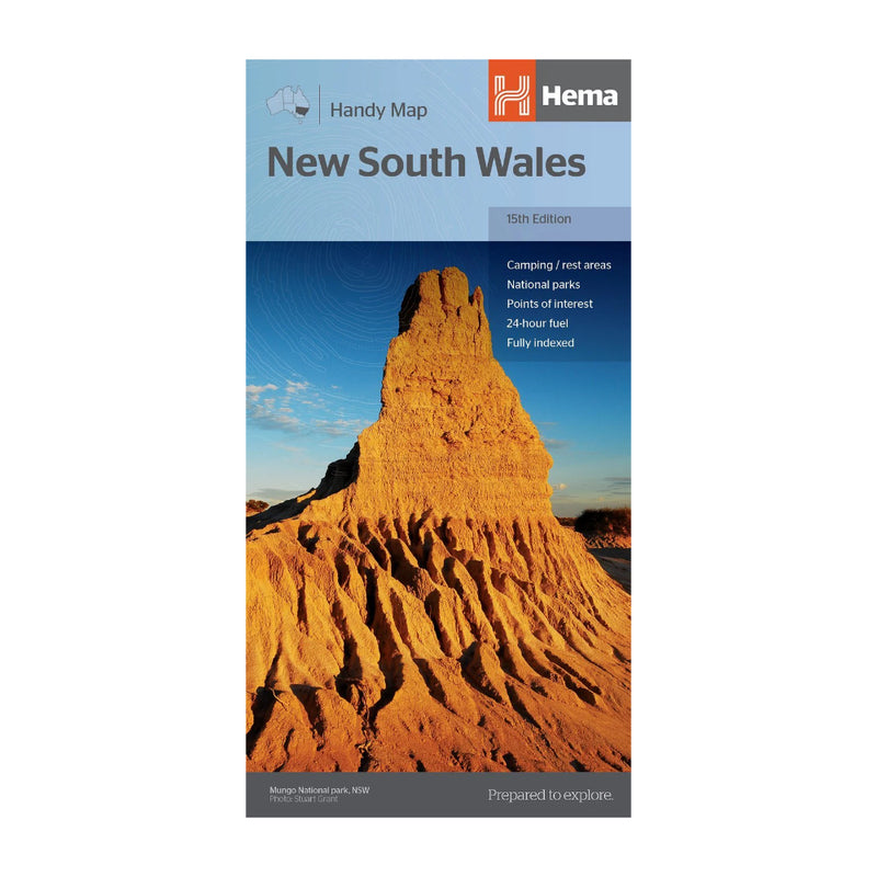 Hema NewSouth Wales Handy Map 15th Edition | Image Showing No Logos Or Titles.