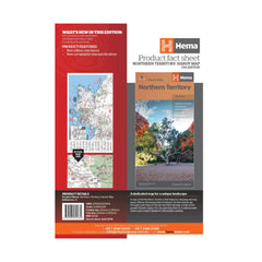 Hema Northern Territory Handy Map 13th Edition | Image Showing Fact Sheet On Map.