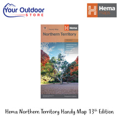 Hema Northern Territory Handy Map 13th Edition | Image Showing All Logos And Titles.