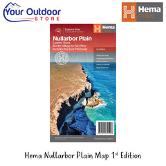 Hema Nullarbor Plain Map 1st Edition | Hero Image Showing All Logos And Titles.