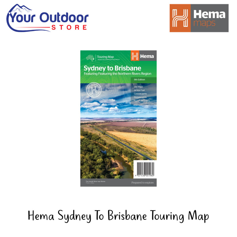 Hema Sydney To Brisbane Touring Map | Hero Image Showing All Logos And Titles.