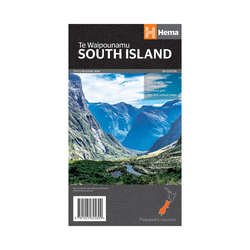 Hema Te Waipounamu South Island New Zealand 8th Edition | Image Showing No Logos Or Titles.