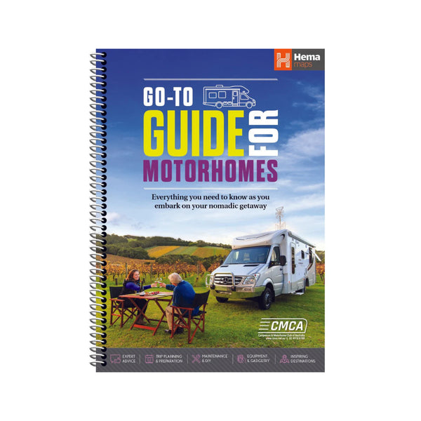 Hema Go To Guide For Motor Homes | Image Showing No Logos Or Titles.