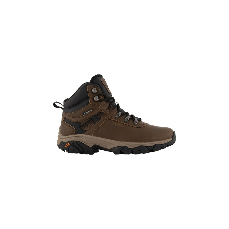 Chocolate | Hi-Tec Altitude X-Plorer Mid WP Womens Image Showing Side View.