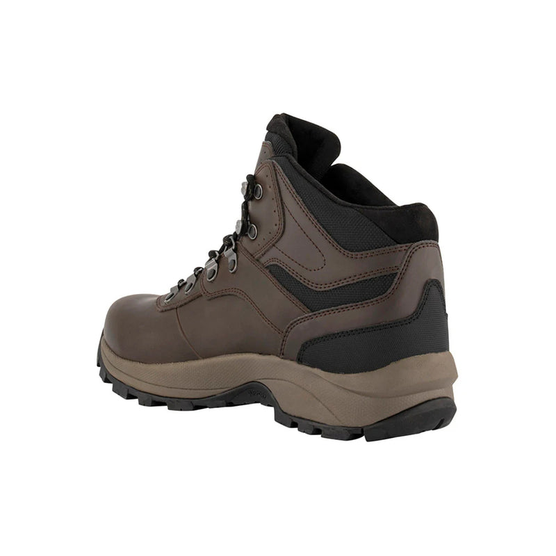 Dark Chocolate/ Dark Taupe | HI Tech Altitude VI WP Men's Hiking Boot  Image Showing Back View.