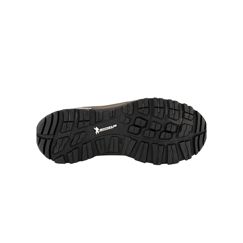 Dark Chocolate/ Dark Taupe | HI Tech Altitude VI WP Men's Hiking Boot Image Showing Bottom View.