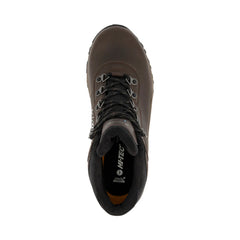 Dark Chocolate/ Dark Taupe | HI Tech Altitude VI WP Men's Hiking Boot Image Showing Top View.