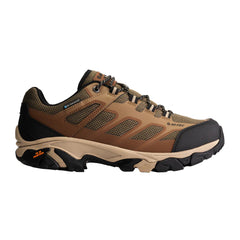 Toffee/Tannin | Hi Tec Ravus 2.0 WP Men's Walking Shoe Image Showing Side View.