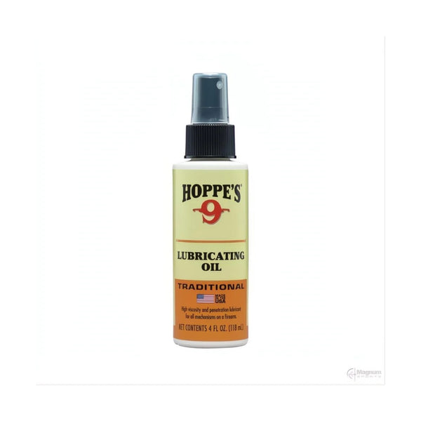4oz | Hoppes No 9 Lubricating Oil 4oz Pump Image Showing No Logos Or Titles. 