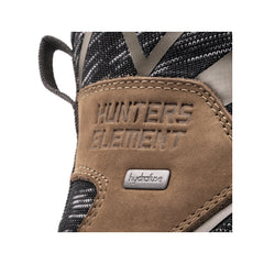 Hunters Element Prowl Boots | Image Showing Close Up View Of Hydrofuse And Hunters Element Logos On Boots.