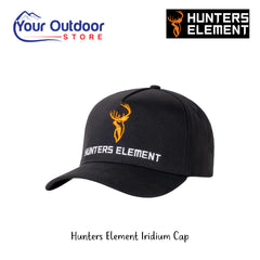 Hunters Element Iridium Cap | Hero Image Displaying All Logos And Titles.
