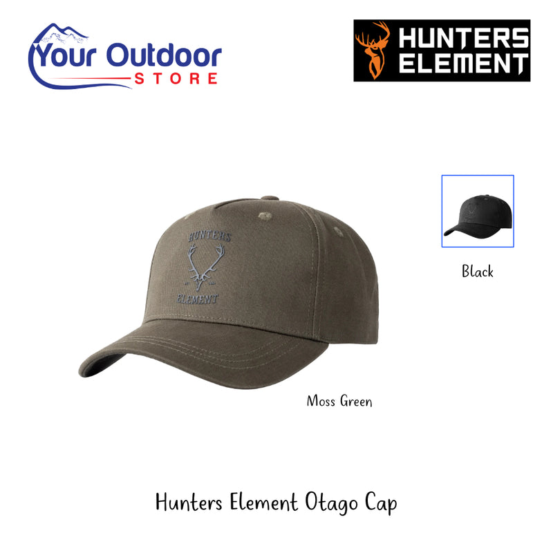Hunters Element Otago Cap | Hero Image Displaying All Logos, Titles And Variants.