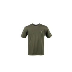 Forest Green | Hunters Element Alpha Stag Tee Image Showing Front View.