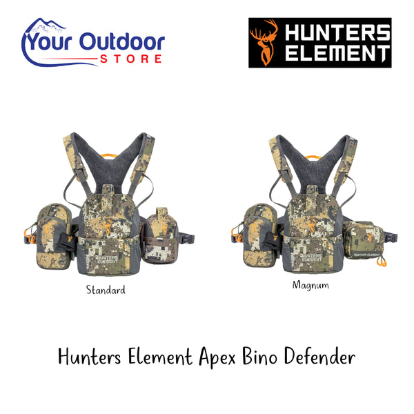 Hunters Element Apex Bino Defender | Hero Image Showing All Titles, Logos And Variants.