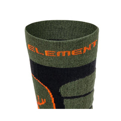 Forest Green | Hunters Element Apex Socks Image Showing lose Up View Of The Cuff.