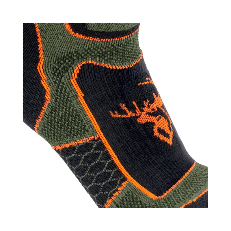 Forest Green | Hunters Element Apex Sock Image Showing Close Up View Of Protection Pad.