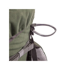 Forest Green | Hunters Element Boundary Pack 35L Image Displaying Close Up View Of Quick Click Rifle Scabbard.