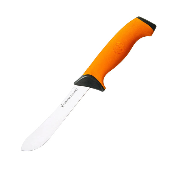 Orange | Hunters Element Butchers Bull Nose Fillet Knife Image Showing No Logos Or Titles.