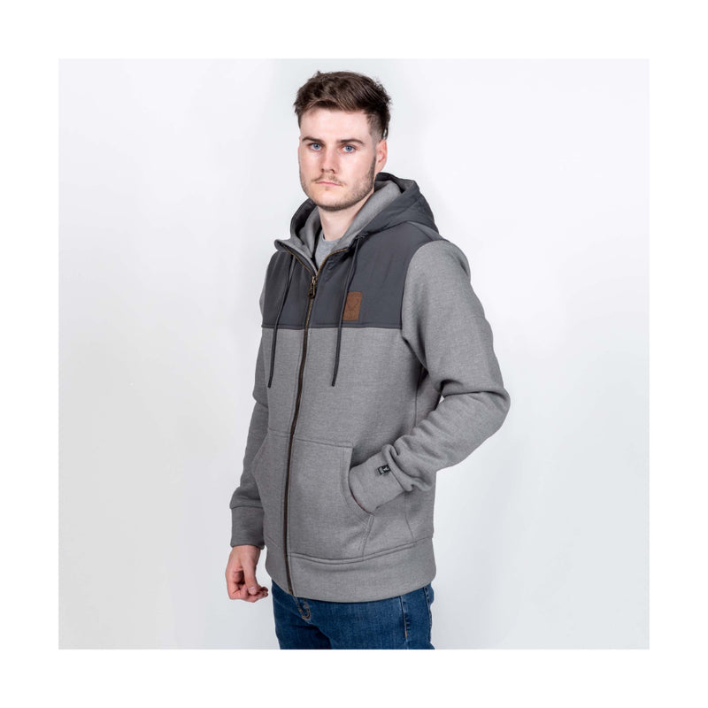Gravel | Hunters Element Cirrus Hoodie Angled Front View.