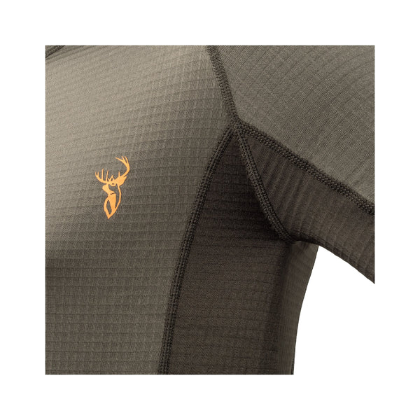 Alpine | Hunters Element Mens Core+Hood Image Showing Close Up Of The Under Arm Seam, And Logo.