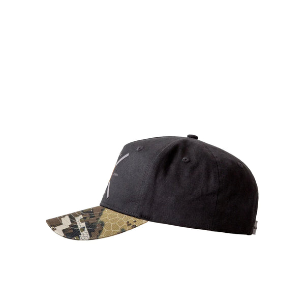Desolve Veil Black | Hunters Element Cross Cap Image Showing Side View.