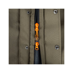 Alpine | Hunters Element Deluge Jacket Image Showing Close Up View Of Double Zippers.
