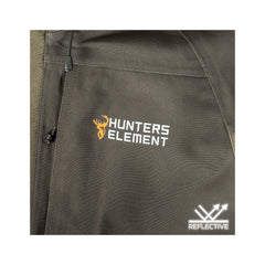 Alpine | Hunters Element Deluge Jacket Image Showing Close Up View Of Reflective Logo.