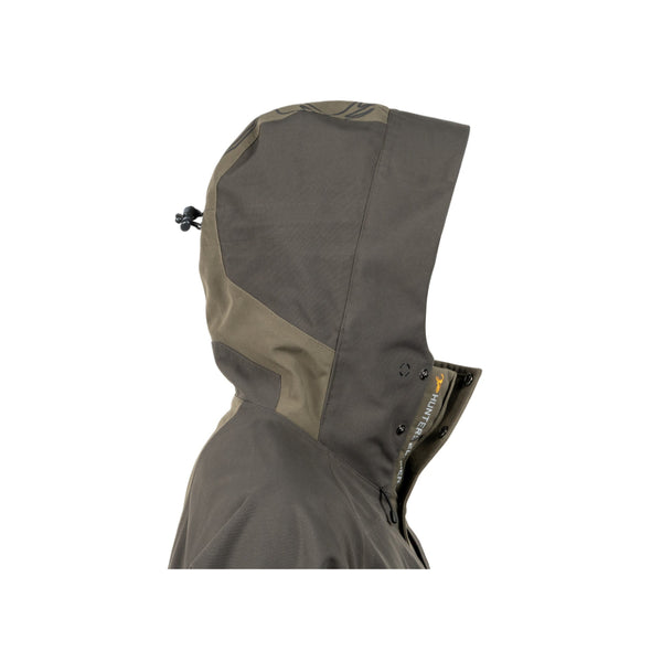 Alpine | Hunters Element Deluge Jacket Image Showing Close Up View Of Hood.