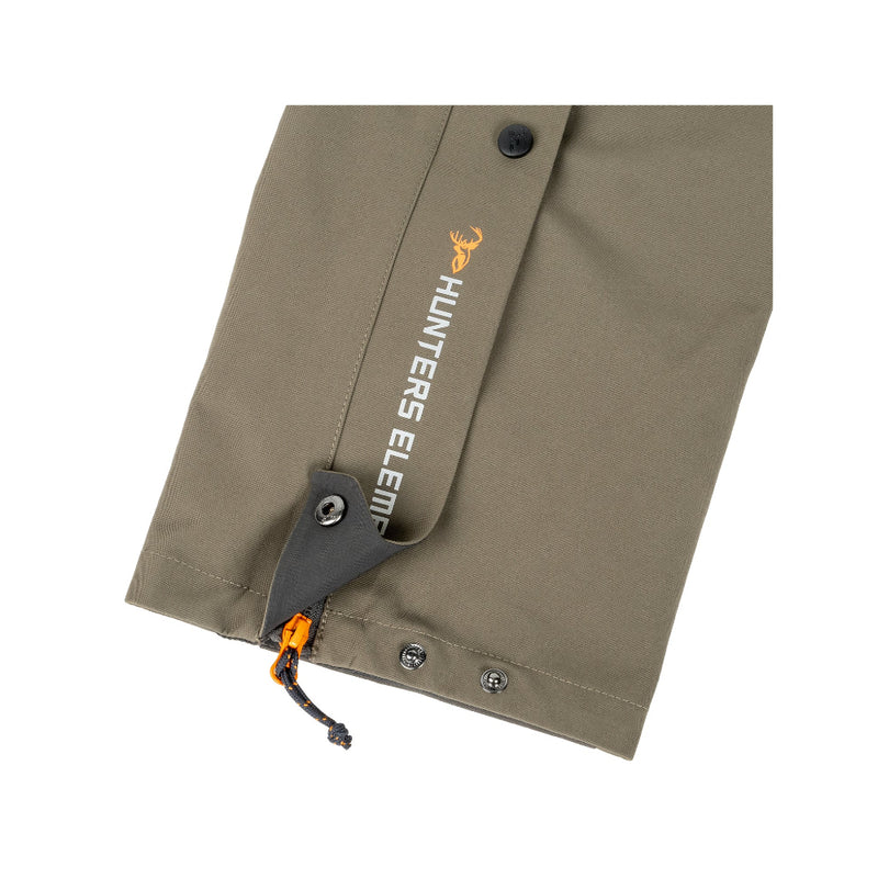 Alpine | Hunters Element Deluge Pants Image Showing Close Up View Of Ankle Cuff, Buttons And Zipper.