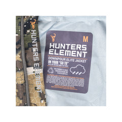 Desolve Veil | Hunters Element Downpour Elite Jacket Image Displaying Tag And Info.