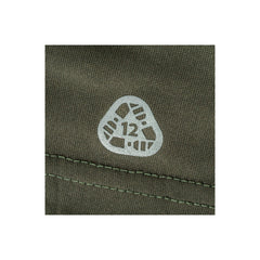 Forest Green | Hunters Element Eclipse Crew image Showing Close Up Of Seams And Recycling Logo.