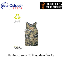 Desolve Veil | Hunters Element Eclipse Men's Singlet Image Showing All Logos And Titles.