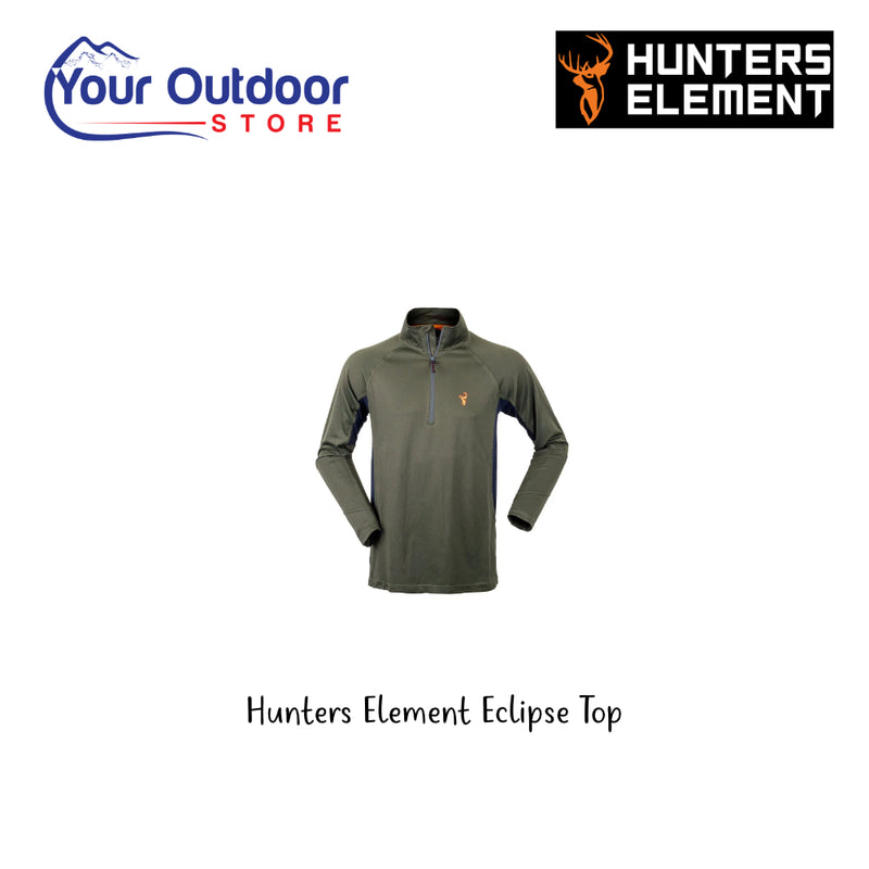 Hunters Element Eclipse Top. Hero Image Showing Logos and Title. 