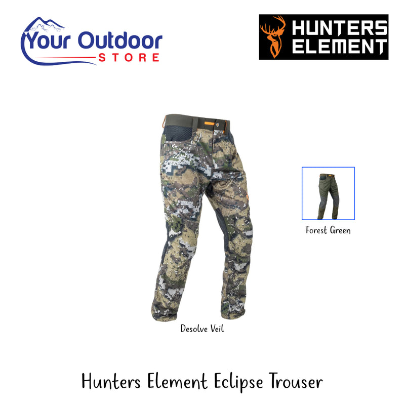 Hunters Element Eclipse Trouser | Hero Image Showing All Titles, Logos And Variants.