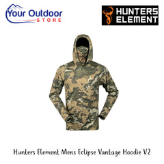 Hunters Element Eclipse Vantage Hoodie V2 | Hero Image Showing All Logos And Titles.