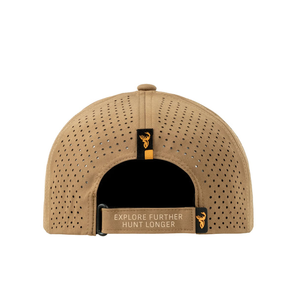 Caramel | Hunters Element Eclipse Vantage Vented Cap Image Showing Back View.