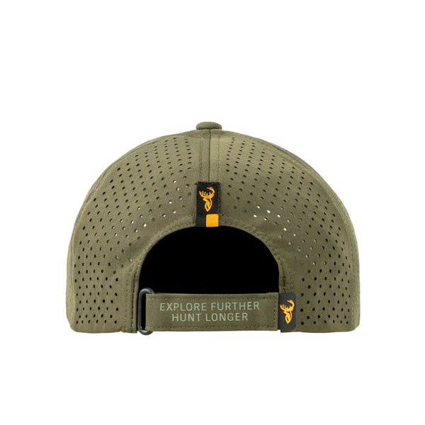 Forest Green | Hunters Element Vantage Vented Cap Image Showing Back View.
