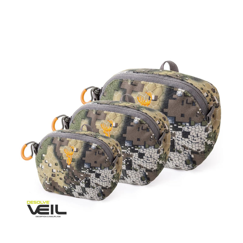 Desolve Veil | Hunters Element Edge Pouch Image Showing View Of All Sizes Available.