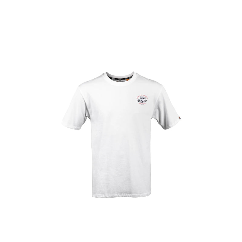 White | Hunters Element Explore Tee Image Showing Front View.