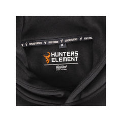 Black | Hunters Element Fallow Hoodie Image Displaying Close Up View Of Tag.