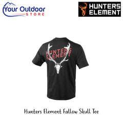 Hunters Element Fallow Skull Tee | Hero Image Showing All Logos And Titles.