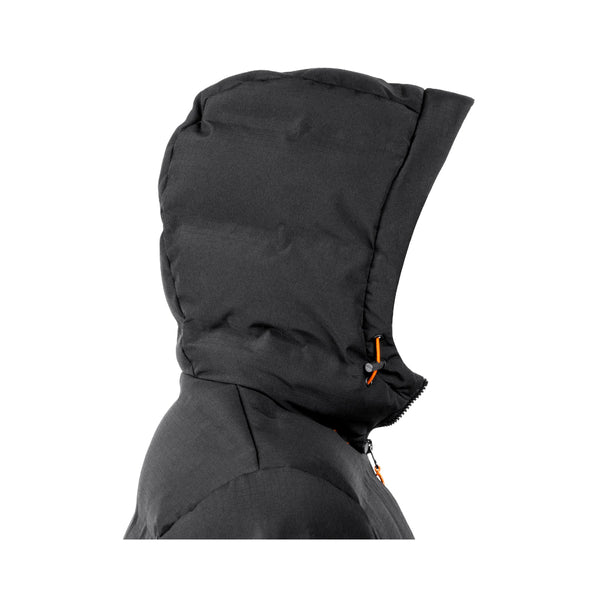 Black | Hunters Element Forge Jacket Image Showing Side View Of The Hood.