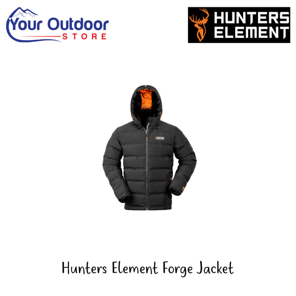 Hunters Element Forge Jacket | Hero Image Showing All Logos And Titles.